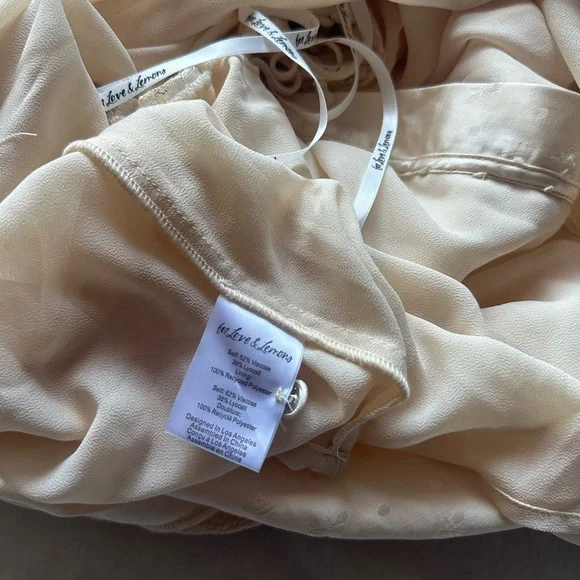 For Love & Lemons Liz Maxi Dress Cream - Picture 13 of 13